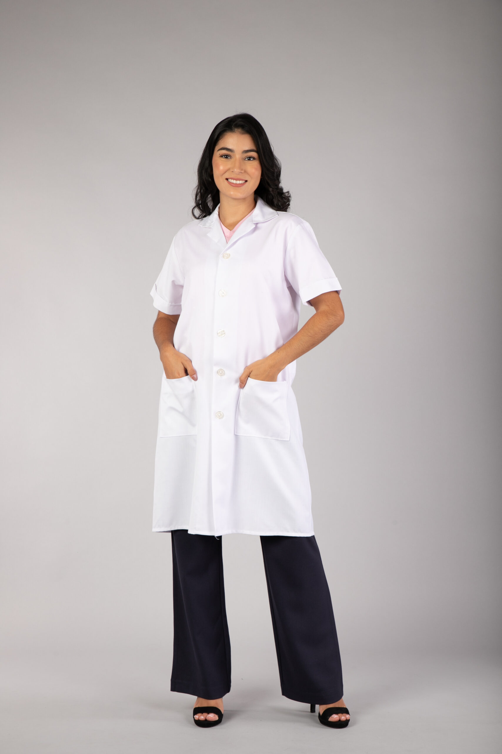 Bata de laboratorio manga corta 175g