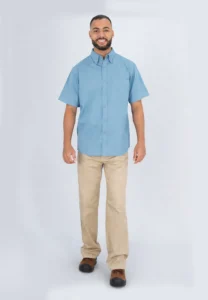 men's OXFORD SHIRT SHORT SLEEVE 170G