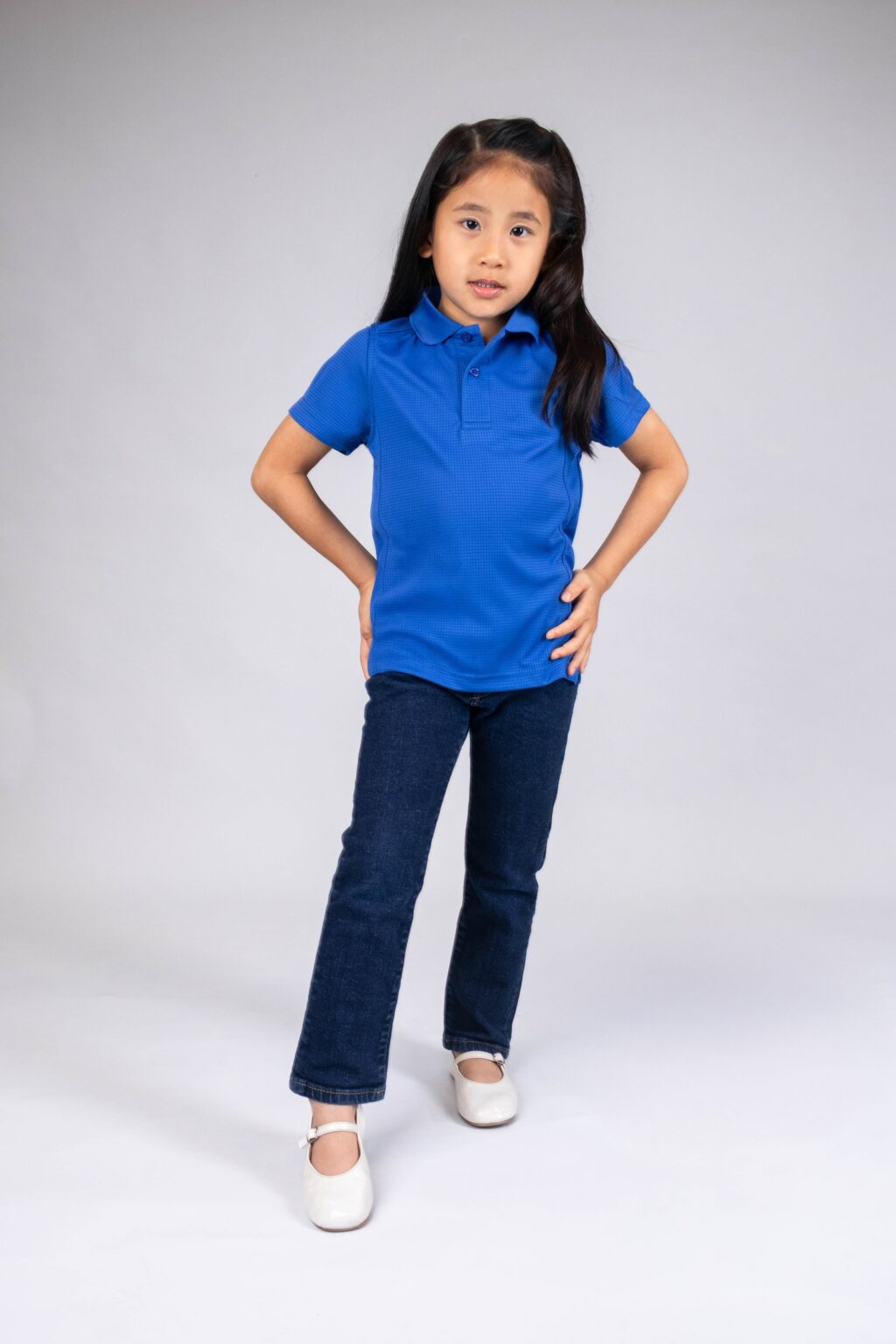 POLO U-GRID VENT SHORT SLEEVE KID