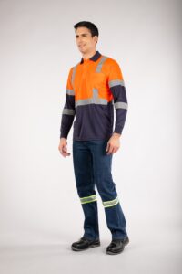 DRY FIT POLO LS REFLECTIVE CONTRASTED WITH POCKET 120G