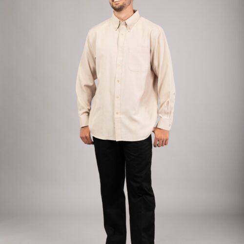 MEN'S LONG SLEEVE OXFORD SHIRT 170G