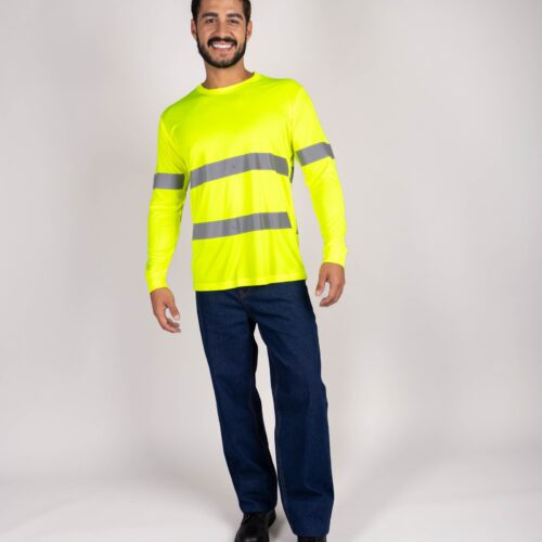 T-SHIRT DRY FIT R-NECK LS 3M REFLECTIVE 120G