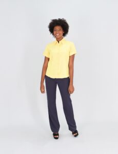 women's OXFORD SHIRT SHORT SLEEVE 170G