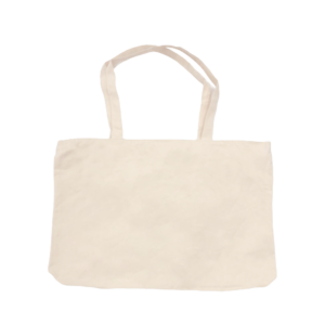 Canvas Bag Natural w/Zipper 49X35CM