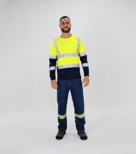 DRY FIT T-SHIRT LS REFLECTIVE CONTRASTED 120G y 160G